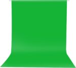 HEMMOTOP Green Screen Backdrop, 5x7 ft Photography Chroma Key Greenscreen Background Sheet for Background Removal, Zoom Meeting, Photo Video Studio, Live Streaming, Video Recording (Backdrop only) - Image 2