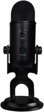 Logitech Creators Blue Yeti USB Microphone for PC, Mac, Gaming, Recording, Streaming, Podcasting, Studio and Computer Condenser Mic with Blue VO!CE effects, 4 Pickup Patterns, Plug and Play - Blackout - Image 5