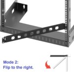 1U Hinged Rack Panel 8D XLR HDMI Audio Rack Mount Panel for 19 inches Rack Mount (1U8D) - Image 5