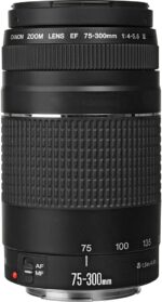 Canon EF 75-300mm f/4-5.6 III Lens Bundled with 58mm UV Filter + Lens Cap Keeper + Microfiber Cleaning Cloth (4 Items) - Image 3