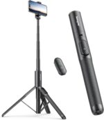 Sensyne 60" Phone Tripod - Selfie Stick, Lightweight All in One Phone Tripod Integrated with Wireless Remote Compatible with All Cell Phones for Selfie/Video Recording/Photo/Live Stream/Vlog（Black） - Image 2