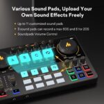 MAONO Audio Interface, MaonoCaster 10-Channel Podcast mixer with Pro-preamp, 48V Phantom Power, Bluetooth, 11 Customize sound pads for Recording, Streaming, Youtube, TikTok, PC, Guitar (AME2) - Image 6