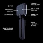 Logitech for Creators Litra Glow Premium LED Streaming Light with TrueSoft- Computer lighting for video conferencing, Zoom meetings, with adjustable mount and desktop app control for PC/Mac - Graphite - Image 8