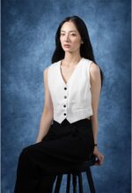 UrcTepics 8×10ft Abstract Dark Blue Fabric Photography Backdrop for Studio, Headshot, Senior Portrait, School, Yearbook, Graduation & Audition. - Image 6