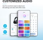 Soundcore by Anker Q20i Hybrid Active Noise Cancelling Headphones, Wireless Over-Ear Bluetooth, 40H Long ANC Playtime, Hi-Res Audio, Big Bass, Customize via an App, Transparency Mode (Black) - Image 5
