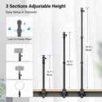 SmallRig Camera Desk Mount Table Stand, Adjustable Light Stand 15"-35", Tabletop C Clamp for DSLR Camera, Ring Light, Live Streaming, Photo Video Shooting - Image 4