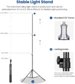 NEEWER 2 Pack Bi Color 660 LED Video Light and Stand Kit: (2) 3200-5600K CRI 96+ Dimmable Light with U Bracket and Barndoor, (2) 75 inches Light Stand for Studio Photography, Video Recording (Black) - Image 9