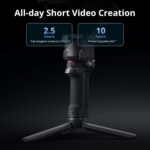DJI RS 3 Mini, 3-Axis Gimbal Stabilizer for Cameras Canon/Sony/Panasonic/Nikon/Fujifilm, 2 kg (4.4 lbs) Tested Payload, Camera Gimbal with Native Vertical Shooting, Black - Image 7