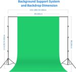 NEEWER Photography Lighting kit with Backdrops, 8.5x10ft Backdrop Stands, UL Certified 5700K 800W Equivalent 24W LED Umbrella Softbox Continuous Lighting, Photo Studio Equipment for Photo Video Shoot - Image 3
