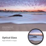 K&F CONCEPT 67mm Variable ND2-ND400 ND Lens Filter (1-9 Stops) for Camera Lens Adjustable Neutral Density Filter with Microfiber Cleaning Cloth (B-Series) - Image 5