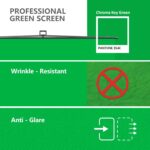 【Wider Style】 RAUBAY 78.7 x 82.7in Large Collapsible Green Screen Backdrop Portable Retractable Chroma Key Panel Photo Background with Stand for Video Conference, Photographic Studio, Streaming - Image 4