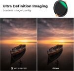 K&F CONCEPT 82mm ND4-64 (2-6 Stops) ND Lens Filter Variable & CPL Polarizers Filter 2-in-1, 28 Multi-Coated Polarizing and Neutral Density for Camera Lens (Nano-X Series) - Image 6