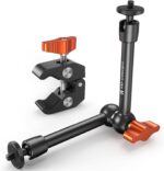 K&F CONCEPT 9.8" Magic Arm Clamp Kit with 1/4" & 3/8" Thread Screw 360° Ball Heads Articulating Magic Arm Camera Mount for Monitor, Flash, LED Light, Microphone, Camera Cage, Action Camera - Image 2