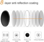 K&F CONCEPT 67mm Variable ND2-ND400 ND Lens Filter (1-9 Stops) for Camera Lens Adjustable Neutral Density Filter with Microfiber Cleaning Cloth (B-Series) - Image 4