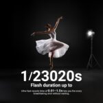 NEEWER 120Ws 2.4G TTL Outdoor Strobe Flash, Compatible with Godox, 1/8000s HSS Portable Studio Monolight with Modeling Light /3000mAh Battery/420 Flashes/1.5s Recycle for Photography Photoshoots, Q120 - Image 7