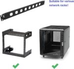 1U Hinged Rack Panel 8D XLR HDMI Audio Rack Mount Panel for 19 inches Rack Mount (1U8D) - Image 6