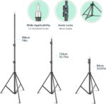 Torjim Softbox Photography Lighting Kit, 2Pcs 27" x 27" Professional Soft Box | 3000K-7500K 85W LED Bulbs with Remote, Photography Continuous Lighting Kit for Studio Lights, Portrait, Video Recording - Image 5