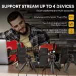 MAONO Podcast Equipment Bundle Audio mixer All-in-One Podcast Production Studio with 3.5mm Microphone for Live Streaming, Recording, PC, Smartphone, DJ MaonoCaster Lite (AU-AM200-S1) - Image 7