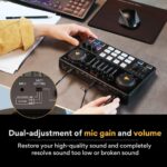 MAONO Audio Interface, MaonoCaster 10-Channel Podcast mixer with Pro-preamp, 48V Phantom Power, Bluetooth, 11 Customize sound pads for Recording, Streaming, Youtube, TikTok, PC, Guitar (AME2) - Image 4