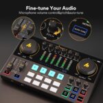 MAONO Audio Interface, MaonoCaster 10-Channel Podcast mixer with Pro-preamp, 48V Phantom Power, Bluetooth, 11 Customize sound pads for Recording, Streaming, Youtube, TikTok, PC, Guitar (AME2) - Image 8