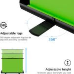 EMART Upgrade Green Screen, 58x74in Collapsible Chroma Key Panel for Background Removal, Portable & Retractable Wrinkle-Resistant Backdrop with Stand for Streaming, Photographic Studio, TikTok - Image 4