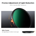 K&F CONCEPT 82mm Variable ND Lens Filter ND3-ND1000 (1.5-10 Stops) Putter Adjustable HD Neutral Density Filter with 28 Multi-Layer Coatings for Camera Lens (Nano-X Series) - Image 5