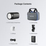 NEEWER 120Ws 2.4G TTL Outdoor Strobe Flash, Compatible with Godox, 1/8000s HSS Portable Studio Monolight with Modeling Light /3000mAh Battery/420 Flashes/1.5s Recycle for Photography Photoshoots, Q120 - Image 9