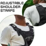 Camera Carrier Chest Harness J1 for One Camera,Camera Strap Harness for Photographers Hiking Climbing Wedding Travel,Camera Nylon Chest Straps for Photographers,Black - Image 7