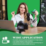 Green Screen Backdrop, 58in Portable Green Screen Chair with Stand Double Sided Foldable Green Background, Chroma Key, for Photography Streaming Gaming Photo Zoom Video Chats and Meeting - Image 6