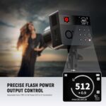 NEEWER Q6 600Ws 2.4G TTL Outdoor Studio Flash App Control, Compatible with Godox, 1/1-1/512, 1/8000 HSS 3000mAh Strobe Light, 30W Bi Color LED Modeling Lamp/400 Full Power Flash/0.01-0.9s Recycle - Image 5
