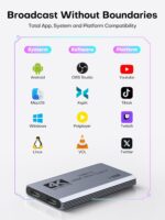 XIIXMASK Video Capture Card, USB 3.0 Capture Card 4K HDMI Loop-Out, 4K 60FPS/1080P 240FPS Video Game Capture for Works for PS5/Camera/PC/Streaming - Image 6