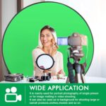 Portable Green Screen Chair, 57 in Greenscreen Backdrop with Stand Double Sided Foldable Green Background, Chroma Key, for Photography Streaming Gaming Photo Zoom Video Chats and Meeting - Image 6