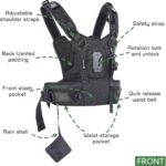 Camera Carrier Chest Harness J1 for One Camera,Camera Strap Harness for Photographers Hiking Climbing Wedding Travel,Camera Nylon Chest Straps for Photographers,Black - Image 3