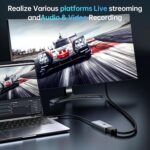 XIIXMASK USB 3.0 Video Capture Card with 100W PD - HDMI to USB/USB-C Capture Card 1440P 30fps & 1080P 60fps Video Capture Device for Streaming, Game Recording, Compatible for Quest 3, Switch, PS4/PS5 - Image 6