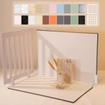 Yoocheese Photo Backdrop for Product Photography - Tabletop Backdrop Kit with 20 Background Patterns & Shadow Props for Food, Jewelry, Cosmetics, Skincare & Small Products - 16.5x11.7 Inch - Image 2