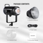 NEEWER CB200C 200W RGBWW COB LED Video Light, APP/2.4G 360° Color 2500K-7500K (Duv±0.0003) 23000lux/m Bowens Metal Shell Silent Continuous Output Lighting TLCI/CRI97+ for Photography Video Recording - Image 10
