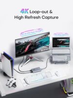 XIIXMASK Video Capture Card, USB 3.0 Capture Card 4K HDMI Loop-Out, 4K 60FPS/1080P 240FPS Video Game Capture for Works for PS5/Camera/PC/Streaming - Image 3