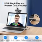 EMEET C960 4K Webcam for PC, 4K UHD CMOS Sensor, PDAF Auto Focus, Dual Omnidirectional Mics, Auto Light Correction, 73° FOV, Plug&Play Webcam w/Privacy Cover, Works w/Zoom/Teams/Skype/Google Meet - Image 9
