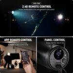 NEEWER CB200C 200W RGBWW COB LED Video Light, APP/2.4G 360° Color 2500K-7500K (Duv±0.0003) 23000lux/m Bowens Metal Shell Silent Continuous Output Lighting TLCI/CRI97+ for Photography Video Recording - Image 5