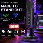 ZealSound Podcast Microphone for PC, Noise Cancellation USB Mic with Gain, Volume Adjustment & Mute Button, Monitoring & Echo, for YouTube, TikTok, Podcasting, Streaming, iPhone, iPad, Android, Mac - Image 3