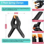 Green Screen Backdrop Kit with Stand, 5X6.5ft Portable Green Screen Backdrop with Stand kit, GreenScreen Background with Stand Carrying Bag Clamp for Streaming Video Zoom - Image 10