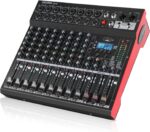 8 Channel Mixer, Professional Audio Mixing Console Studio DJ Board with Bluetooth, 99 DSP Effect,USB Recording, 48V Phantom Power, Reverb, MP3 Player for Live Sound Karaoke Performance - Image 2