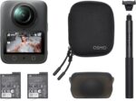DJI Osmo 360 Essential Combo, 360 Camera with 1-Inch 360° Imaging, Native 8K 360° Video, 4K/120fps & 170° Boost Video, 1.2m Invisible Selfie Stick Kit, Extended Battery Life with 2 Batteries - Image 2