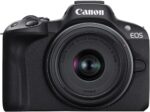 Canon EOS R50 Mirrorless Camera RF-S18-45mm F4.5-6.3 is STM Lens Kit, 24.2 Megapixel CMOS (APS-C) Sensor, 4K Video, Vlogging, Content Creation, Photography, Digital Camera, Black - Image 2