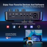 MAONO Gaming Audio Mixer, Audio Interface with Pro-preamp, RGB, Bluetooth, 48V Phantom Power for Live Streaming, Podcasting, Content Create, Gaming MaonoCaster G1 NEO (Not for USB Mic) - Image 9