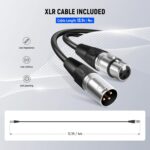 NEEWER NW-040 Cardioid Dynamic Microphone with XLR Cable, Rigid Metal Housing, Unidirectional Pickup Mic for Musical Instruments Voice Public Speech Podcast Singing PC Gaming Streaming Studio, Black - Image 7