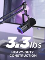 InnoGear Boom Arm Microphone Mic Stand for Blue Yeti HyperX QuadCast SoloCast Snowball Fifine Shure SM7B and Other Mic, Black - Image 5
