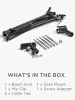 InnoGear Boom Arm Microphone Mic Stand for Blue Yeti HyperX QuadCast SoloCast Snowball Fifine Shure SM7B and Other Mic, Black - Image 9