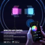 NEEWER Upgraded 660 PRO II RGB LED Video Light with App Control & Tripod Stand Kit, 2 Pack 50W/1% Min Dimming/CRI97+/3200-5600K for Game Streaming YouTube Studio, Bluetooth - Image 5