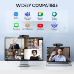 EMEET C960 1080P Webcam with Microphone, 2 Mics, 90° FOV, USB Type-A & A-to-C Adapter, Fixed Focus, Plug&Play Computer Camera for Zoom/Teams/Facetime/YouTube/Google Meet/Switch 2 Camera, 2025 Version - Image 9